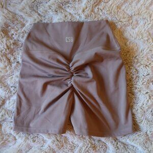 Serenity Scrunch Shorts 4" | Deep Taupe × 1